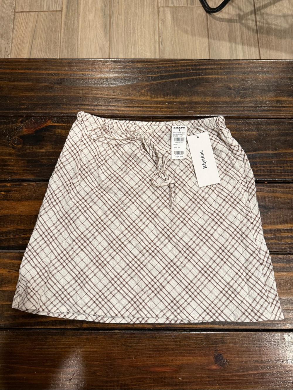 Rhythm Plaid Skirt
